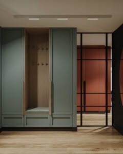 kotytarz eklektyczne wnętrze domu w otwocku 1