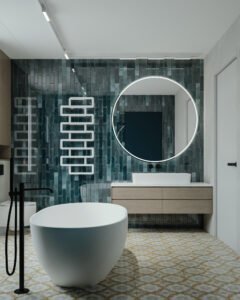 Łazienka duża eklektyczne wnętrze domu