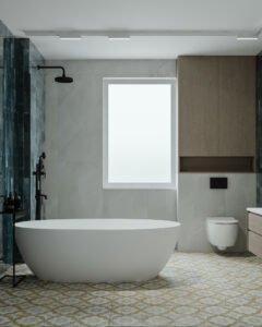 Łazienka duża eklektyczne wnętrze domu