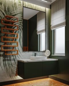 Łazienka eklektyczne wnętrze domu w otwocku 1