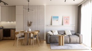 Konsultacja wnętrz online – projektant wnętrz online analizuje układ mieszkania